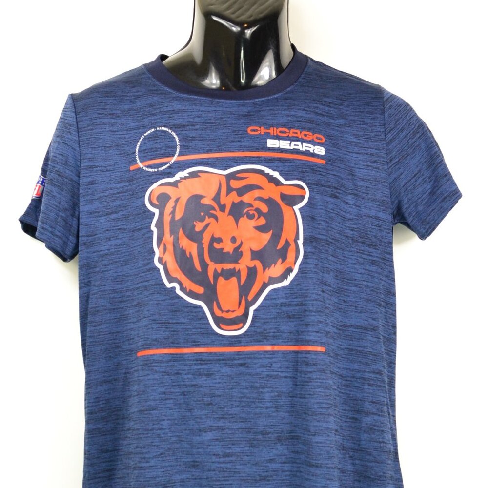Nike NFL On Field Chicago Bears Women's Size M Blue & Orange Crewneck Jersey NWT